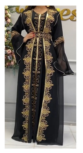 SALE New Moroccan Dubai Kaftans Farasha Abaya Dress Very Fancy Long Gown MS 604 - Picture 4 of 6