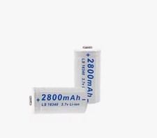 CR123A Rechargeable Batteries 16340 2800mAh. 3.7V Heavy Duty HIGH DRAIN CAPACITY