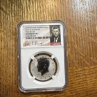 2014-W Silver Kennedy NGC Reverse PF70 High Relief 50th Anniv. Kennedy Sugned￼