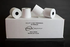 2 - 1/4" (57mm) 2.25" Inches x 165' Feet (50 Rolls) Cash Register Thermal Paper