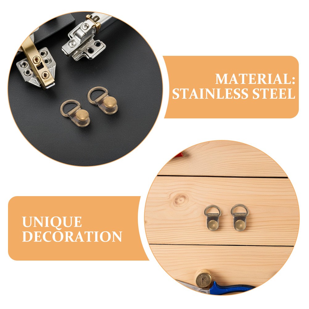 60 Pcs Shoe Accessories Eyelet Hooks for Boots Fasteners Footwear