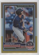 2023 USA Baseball Stars & Stripes Bronze Silver and Gold Prizm Jacob Wilson tj1