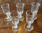 Steuben Air Twist Cordial Crystal Stems. 3 1/2 Tall. Excellent. 3 available.