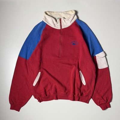Vintage Lacoste x IZOD Halfzip Sweater | Rot | Gr. XL | Pullover