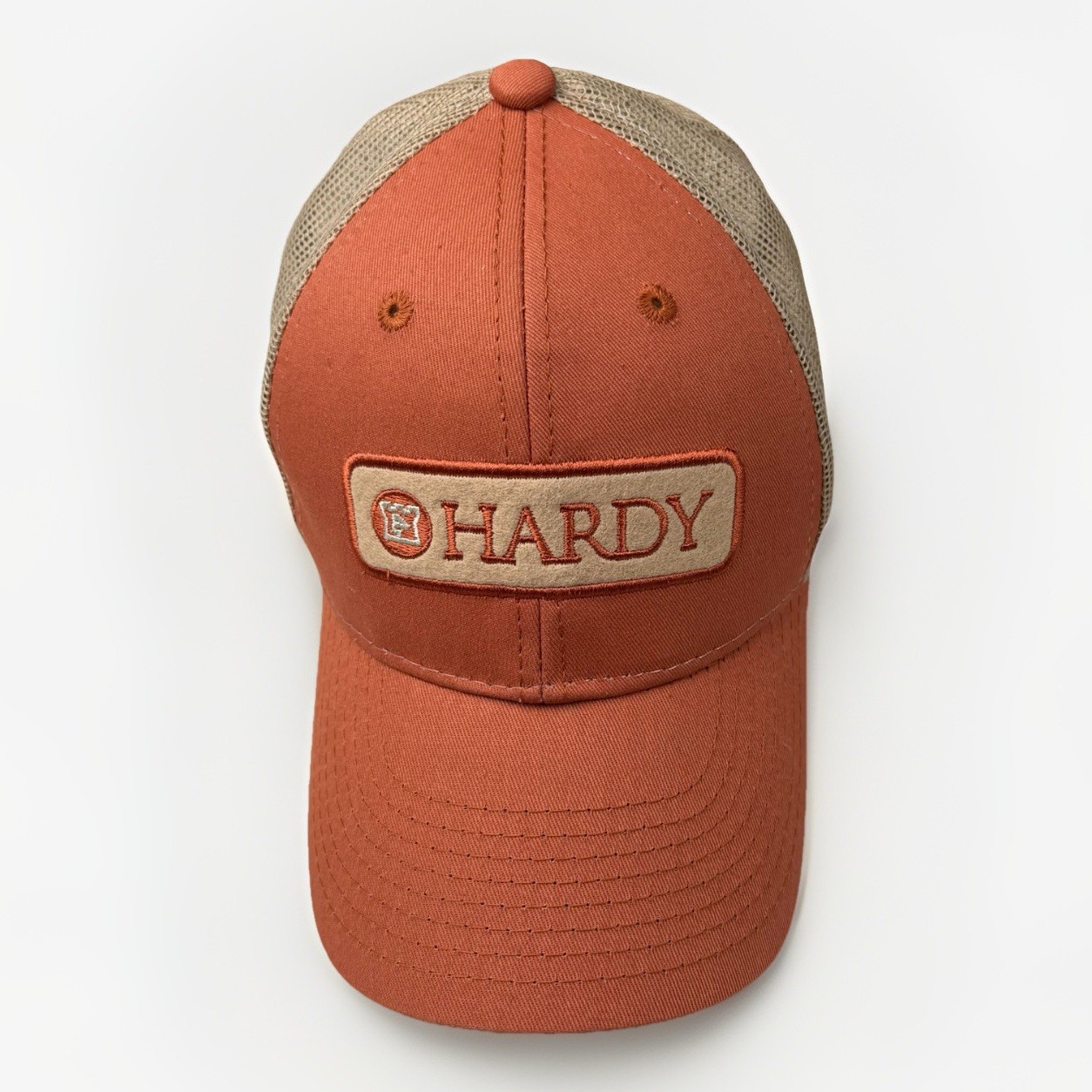 Hardy Patch Trucker Snapback Orange Hat - image 1
