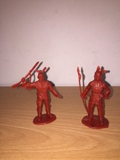 PRB 3.15" Toy Soldiers SET of 2 Different INDIANS Vintage 70's