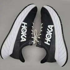 Hoka One One Mens Carbon X 2 Black White Size 11 D Running Shoes Sneakers