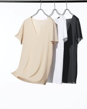 UNIQLO AIRism Anti-Odor Mesh T-Shirt  V-Neck Japan NEW