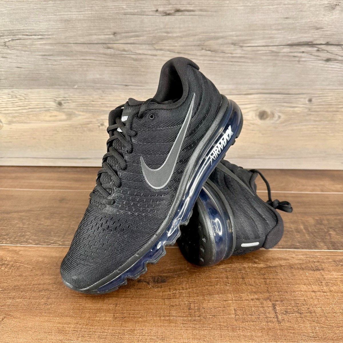 Size 10 - Nike Air Max 2017 Low Triple Black for sale online | eBay