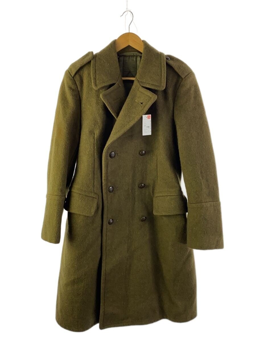 Military/Coat/-/Wool/Grn/Plain 3449