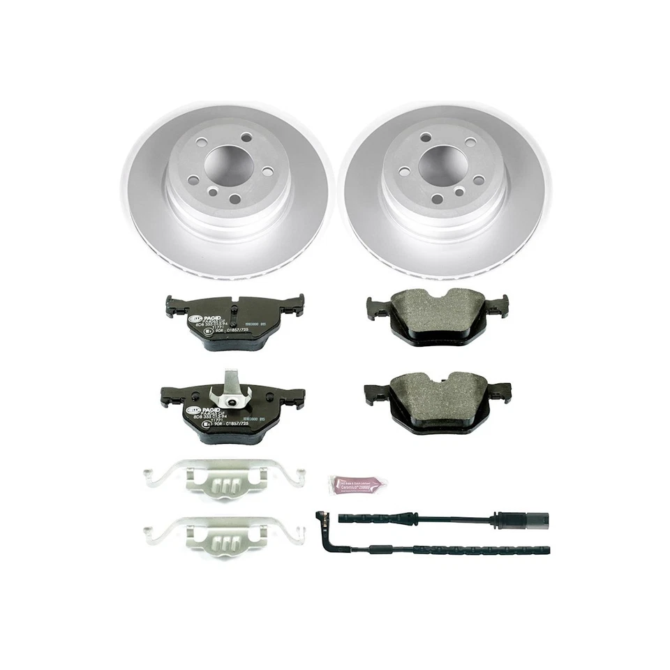 ESK5984 Powerstop Juego de 2 Ruedas Disco de Freno y Kits de Pastillas Traseras para BMW Serie E70 X5 Foto 2 de 2