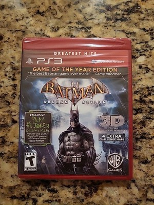 Batman Arkham Asylum GOTY   PS3 Greatest Hits   NEW Factory Sealed