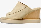 New! Women's Free People Size 7.5 Running in Wedges Mules Cafe — photo 3