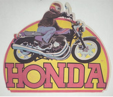 Vintage Honda Motorcycle Logo Iron On Transfer 8.5"x10.5" Biker