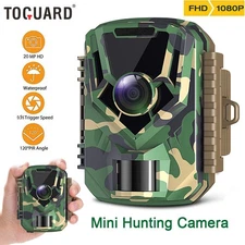 TOGUARD Mini Wildlife Trail Camera 1080P HD 20MP Hunting Game with Wide Angle