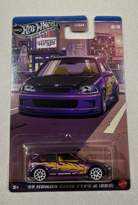 NEW 2025 Hot Wheels Silver Series Compact Kings 99 Honda Civic