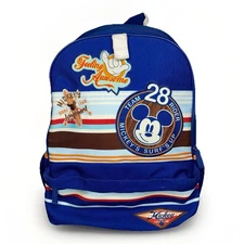 Disney Mickey’s Surf’s Up Backpack Team 28 Rider Blue Embroidered Casual Day Bag