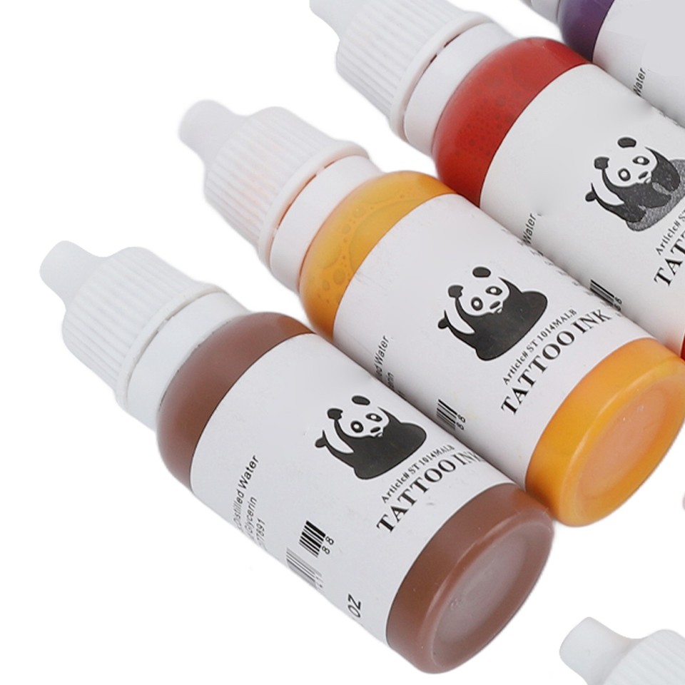 Tattoo Color Ink Pigments Set Professional Tattooing Inks 10 Bright ...