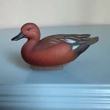 Ducks Unlimited 2006 Jett Brunet Cinnamon Teal Duck Miniature Figurine