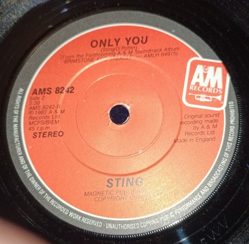 Sting "Spread A Little Happiness" 1982 7" Vinyl Single - Bild 5 von 6