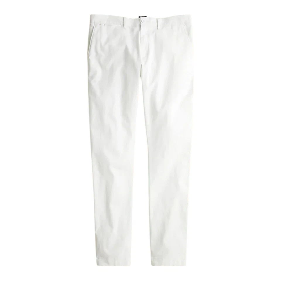 J Crew White 484 Slim Fit Stretch Chino Pant Mens Size 28/30 - Image 4 of 4