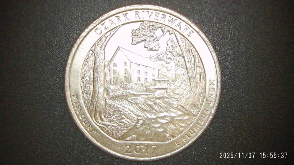 2017 D Ozark Riverways with Die Chips error. Buy & get a free coin. - Image 4 of 4
