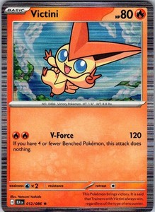 Victini 12/86 Black Bolt Holo Pokemon Card Rare - NM