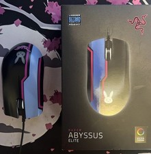 Razer Abyssus Elite Overwatch D.VA Edition Bunny Logo Wired Mouse