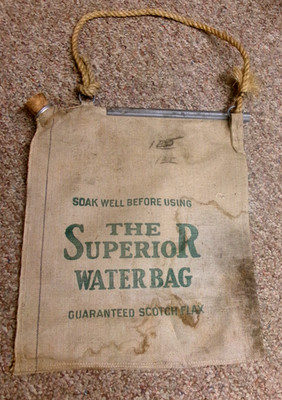 VINTAGE SUPERIOR CANVAS DRINKING CANVAS WATER BAG ORIGINAL FORD CHEVY DODGE