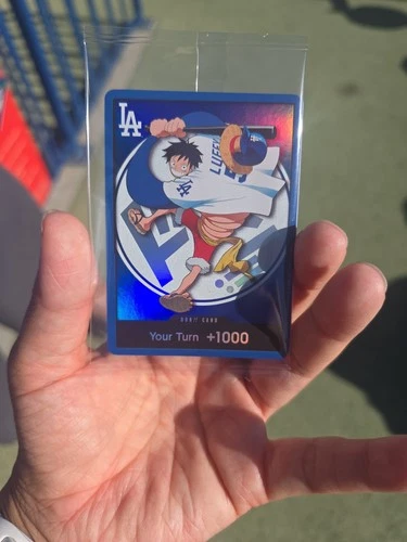 Dodgers One Piece Night Promo Card 7/2/26- Monkey D Luffy