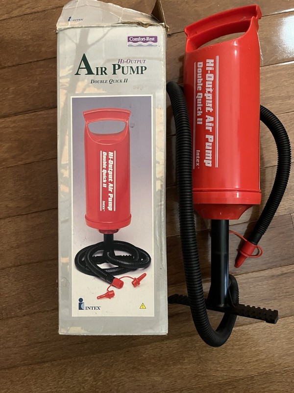 Air Pump For Inflatables Intex Double Quick Hi-Output Hand Pump Vintage