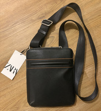 ZARA Shoulder Bag M | Dark Brown/Black | Vegan Leather | New w/ Tags