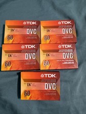 TDK DVC 60 Mini DV Digital Video Cassette Tapes Superior Grade Lot of 5-Sealed