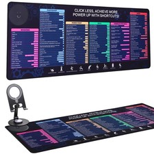 Mouse Pad 4 USB Port,RGB Oversized Glowing Led Extended Mouse pad Anti-Slip Rubb
