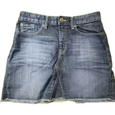 GAP Dark Blue Wash Stretch Cotton Pencil Skirt Women's 10/30 Denim Mini 1969 Gap
