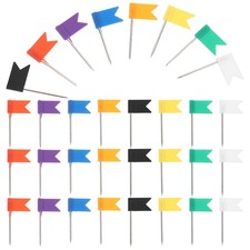 400 Pcs Travel Push Pins For Map Flag Thumb Tacks With Colored Heads