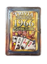 Vintage Fun 1966 Trivia Challenge Illustrated Playing Cards w/ Trivia Questions