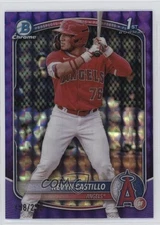 2025 Bowman Chrome Prospects Purple Geometric Refractor /250 Kevyn Castillo 1i7n