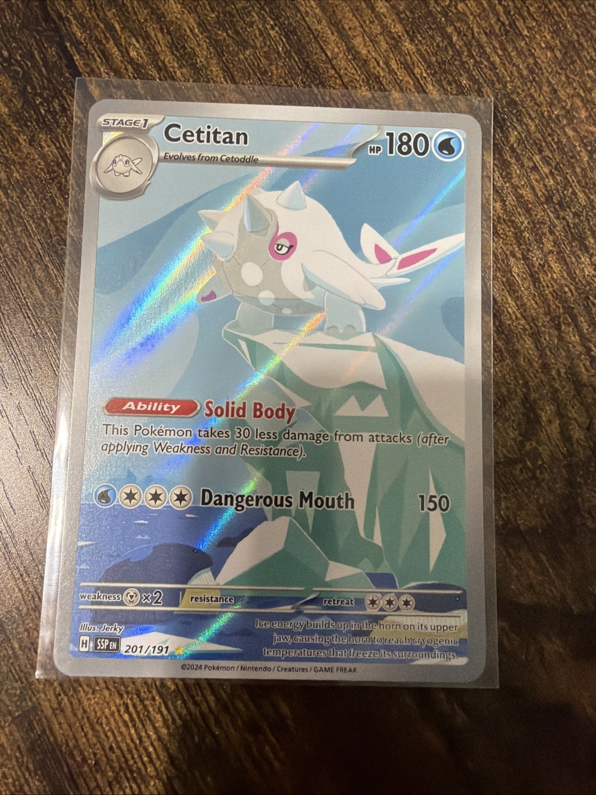 Cetitan 201/191 Sv08: Surging Sparks Holo Illustration Rare NM