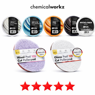 Chemicalworkz Polierpad Polierschwamm Heavy Medium Fine Glass Woolpad Microfaser
