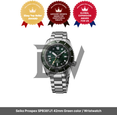 Seiko Prospex SPB381J1 42mm Farbe Grün / Armbanduhr / Express / Original