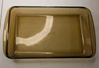 Vintage Pyrex Corning Casserole Dish #232 Amber Brown Glass 28x18x4cm