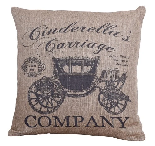 Linen cushion decorative cushion Cinderella cushion linen cushion cover vintage cushion case