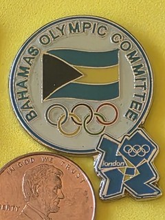 2012 London Olympic NOC Team Pin Bahamas Dated Logo