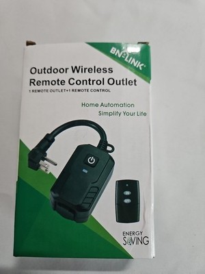 New BN LINK OUTDOOR  WIRELESS REMOTE CONTROL OUTLET. A16
