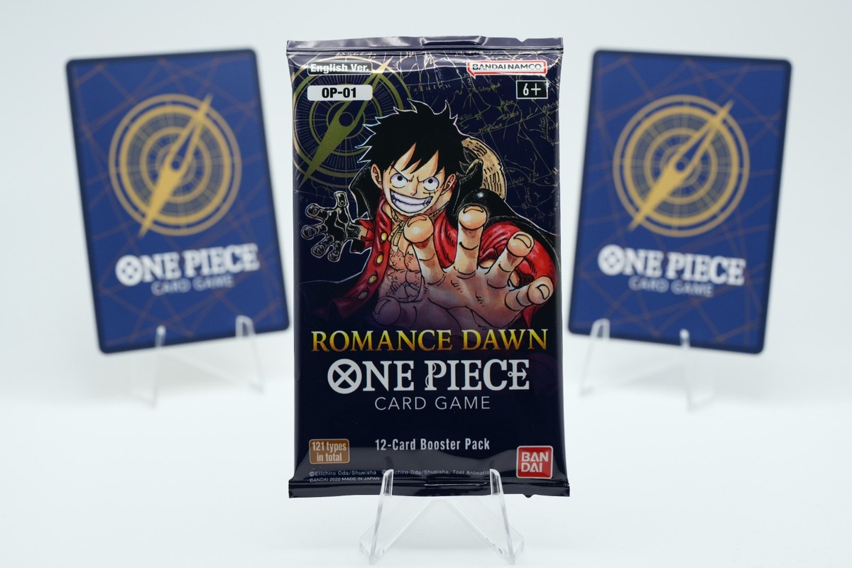 one piece card game romance dawn english booster box One Piece Romance Dawn Booster Box - Wave 1 (Blue Bottom)