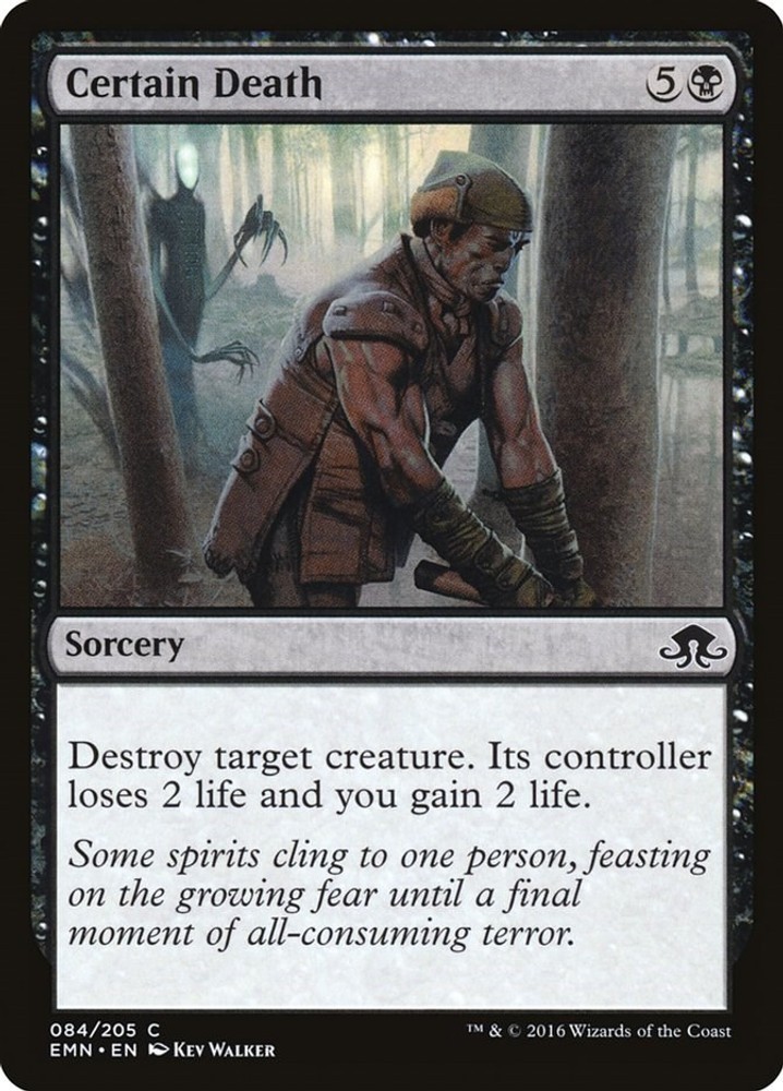 Certain Death Eldritch Moon MTG 84 MP