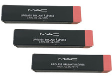 3 PACK MAC Lipglass Lip Gloss 3.1ml   Cultured Shade   New in Box