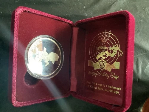1990 Elmer Fudd Proof 50th 1oz Silver in case Warner Brothers by Rarities Mint