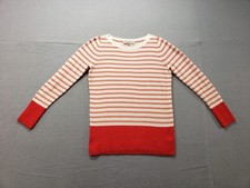 Loft Women Sweater M Multicolor Striped Long Sleeve Crew Neck Pullover Casual